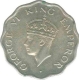 Cupro Nickle One Anna of King George VI of Bombay Mint of 1947.