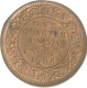 Copper Quarter Anna of King Edward VII of Calcutta Mint of 1906.