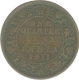 Copper Quarter Anna of King George V of Calcutta Mint of 1911.