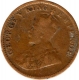 Copper Quarter Anna of King George V of Calcutta Mint of 1916.