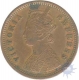 Copper Half Pice of Victoria Empress of Calcutta Mint of 1885.