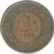 Copper Half  Pice of Victoria Empress of Calcutta Mint of 1888.