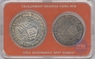 Proof Set of Two Coins of Fifty and Ten Rupees of  Food Shelter For All of the year  1978 of Bombay Mint.