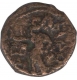 Bronze Quarter Unit AE Didrachm Coin of Tetradrachm of Kanishka I of Kushan Empire.