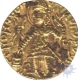 Gold Dinar Coin of Vasu Deva II of Kushan Empire.