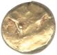 Gold Half Pagoda Coin of Tirumalaraya of Vijayanagara Empire.