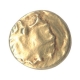 Gold Half Pagoda Coin of Tirumalaraya of Vijayanagara Empire.