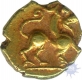 Gold Fanam Coin of Harathi Chiefs of  Nayakas of Chitradurga.