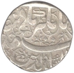 Silver Rupee Coin of Jahangir of Ahmadabad (mint off flan).