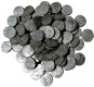 Lot of Hundred Silver Rupee Coins of of Different Mints.