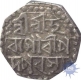 Silver Half Rupee Coin of Gaurinath Simha.