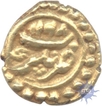 Gold Fanam Coin of Tipu Sultan of Nagar Mint of Mysore Kingdom.