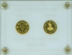 Half Mohur & Gold Proof Set of 2 Coins of Ganga Singh.