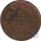 Copper Quarter Anna Coin of Victoria Empress of 1888.