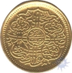 Gold Half Ashrafi Coin of Mir Usman Ali Khan of Hyderabad (Farkhanda Bunyad).