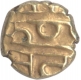 Gold Fanam Coin of Krishnaraja Wodeyar III.