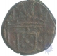 Copper Half Bazarucos Coin of Jose I (Joseph) of Diu.