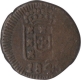 Copper Seven and Half Reis Coin of Maria II of Goa.