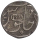 Silver Half Rupee Coin of Surat Mint of Bombay Presidency.