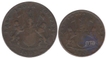 Copper Ten & Twenty Cash Coin of Madras Presidency of 1808.