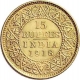 Gold Fifteen Rupee Coin of King George V of 1918.