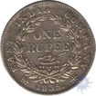 Silver One Rupee Coin of King William IIII of Calcutta Mint of 1835.