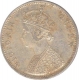 Silver Rupee Coin of Victoria Queen of Bombay Mint of 1862.