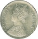 Silver Rupee Coin of Victoria Queen of Bombay Mint of 1862.