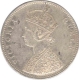 Silver Rupee Coin of Victoria Queen of  Bombay Mint of 1862.