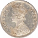 Silver Rupee Coin of Queen Victoria of Bombay Mint of 1862.