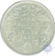 Silver Rupee Coin of Victoria Queen of Calcutta Mint of 1862.