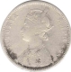 Silver One Rupee Coin of Victoria Empress of Bombay Mint of 1878.