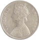 Silver One Rupee Coin of Victoria Empress of Bombay Mint of 1882.