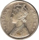 Silver One Rupee Coin of Victoria Empress of Bombay Mint of 1885.