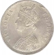 Silver One Rupee Coin of Victoria Empress of Bombay Mint of 1885.