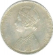 Silver One Rupee Coin of Victoria Empress of Calcutta Mint of 1898.