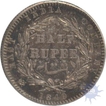 Silver Half Rupee Coin of Queen Victoria of 1849.