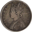 Silver Half Rupee Coin of Queen Victoria of 1862.