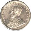 Silver Half Rupee Coin of  King George V of 1915.