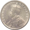 Silver Half Rupee Coin of  King George V of 1919.