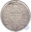 Silver One Fourth Rupee Coin of  King George V of 1911.