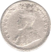 Silver One Fourth Rupee Coin of  King George V of 1911.