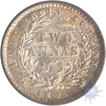 Silver Two Anna Coin of Victoria Queen of 1840.