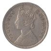 Silver Two Annas Coin of Victoria Empress of 1880.