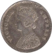 Silver Two Annas Coin of Victoria Empress of 1882.