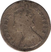 Silver Two Annas Coin of Victoria Empress of 1883.