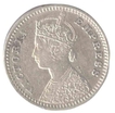 Silver Two Annas Coin of Victoria Empress of 1893.