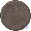 Copper One Fourth Anna Coin of King George V of 1911.