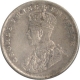 Silver One Rupee Coin of King George V of 1919.