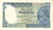 Ten Rupees Bank Note of King George VI Signed by J B Taylor of 1938.